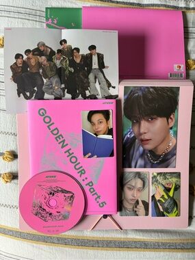 ATEEZ GOLDEN HOUR : Part.5 A VERSION Pink Album B&N Exclusive